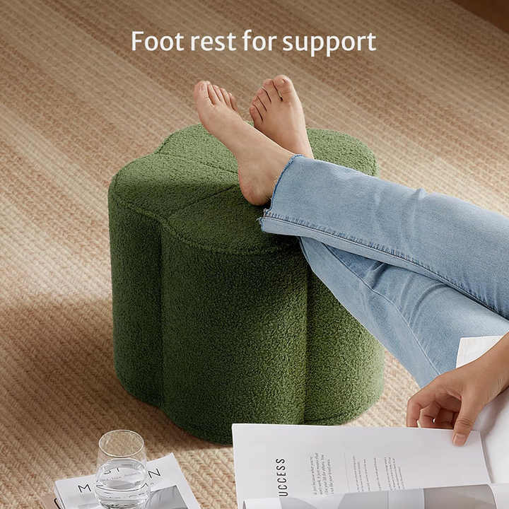 Pufe de espuma para apoio de pés com antiderrapante