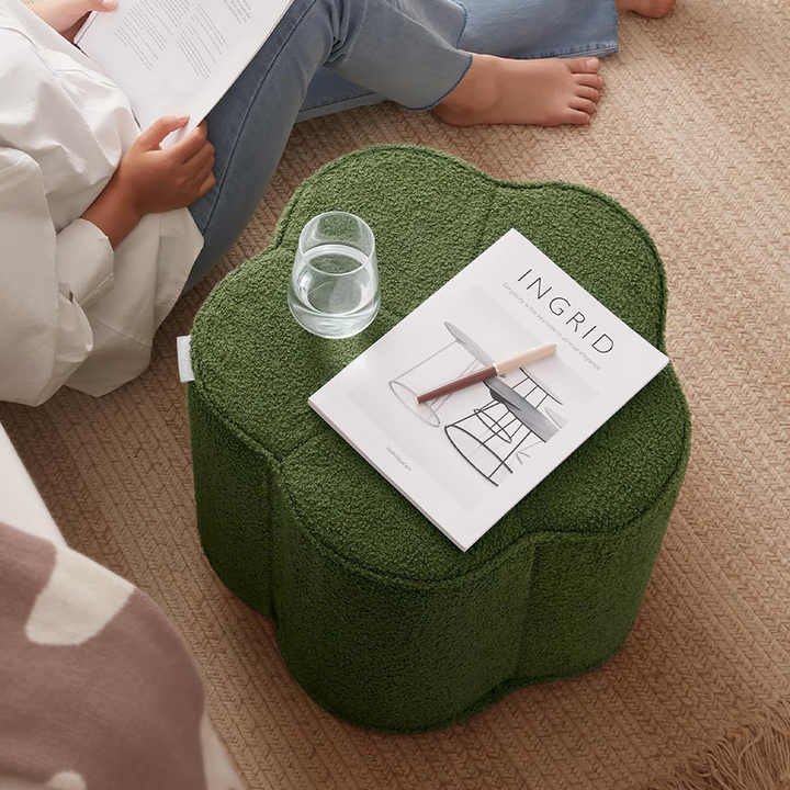 Pufe de espuma para apoio de pés com antiderrapante