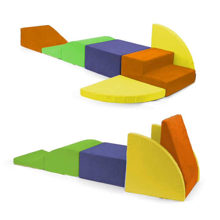 6 peças de blocos de espuma macia para escalada para crianças pequenas