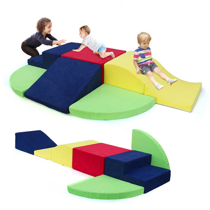 Conjunto de blocos de escalada faça você mesmo para crianças de 6 peças