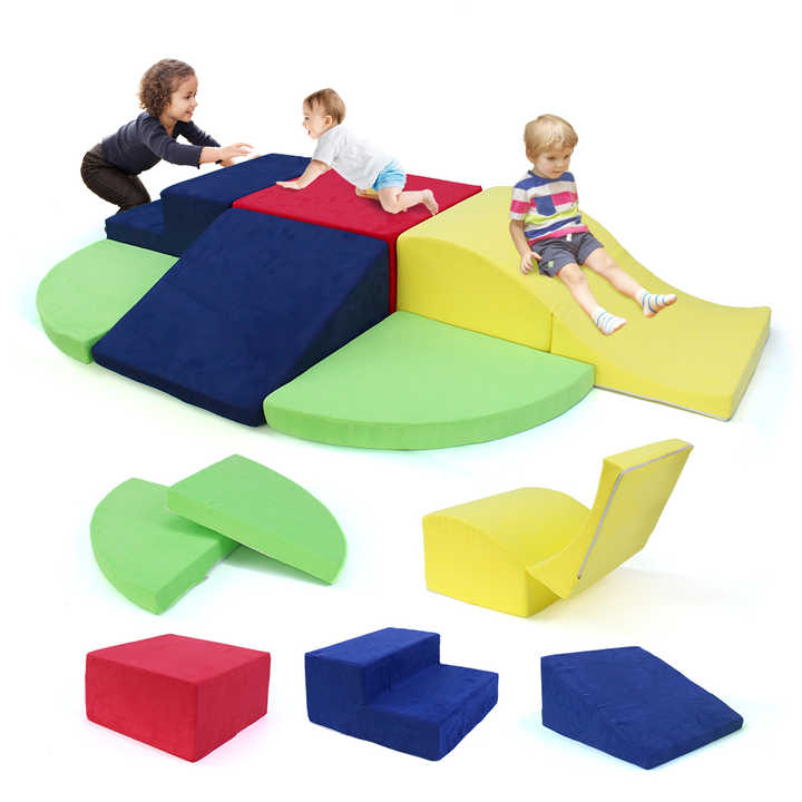 Conjunto de blocos de escalada faça você mesmo para crianças de 6 peças