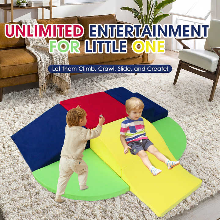 Conjunto de blocos de escalada faça você mesmo para crianças de 6 peças