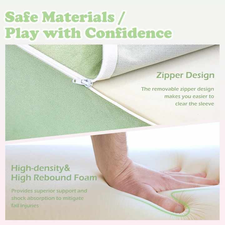 Conjunto de blocos de escalada de espuma macia para bebês e crianças pequenas com 5 peças