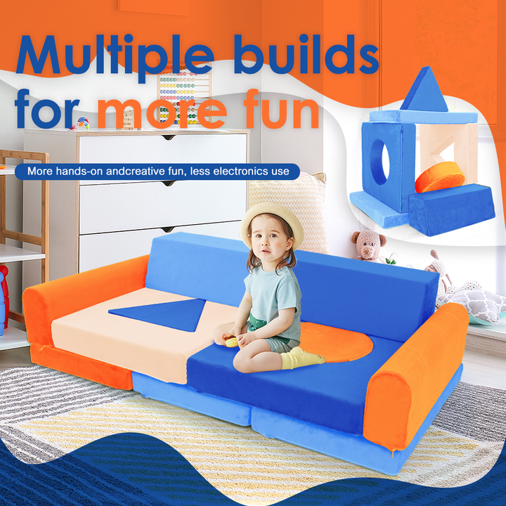11 peças de cubos de brinquedo criativos para sofá e sala de jogos para crianças
