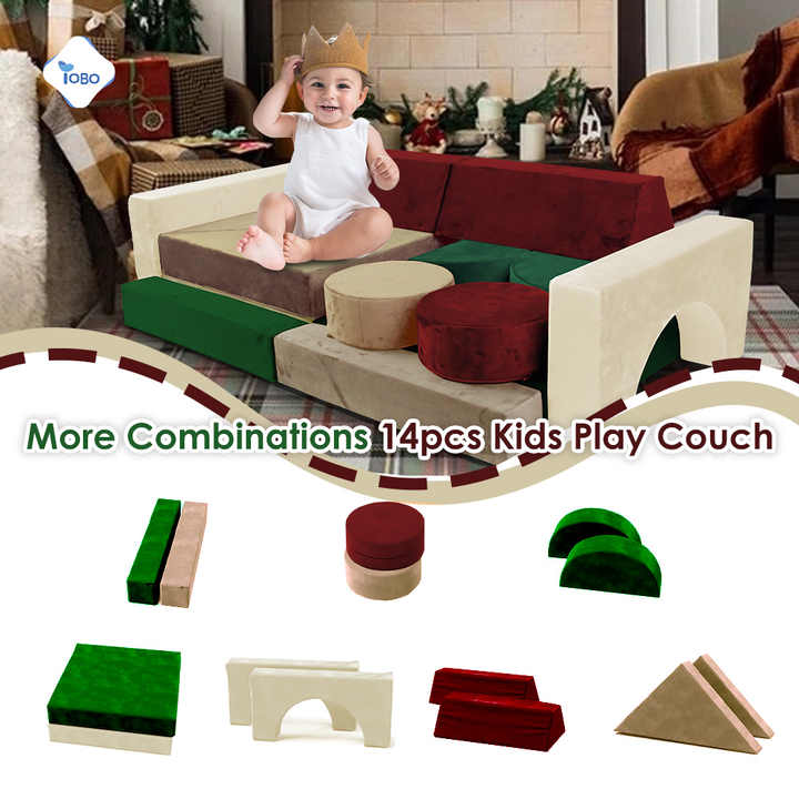 14 blocos de espuma compressíveis para crianças para presentes de Natal