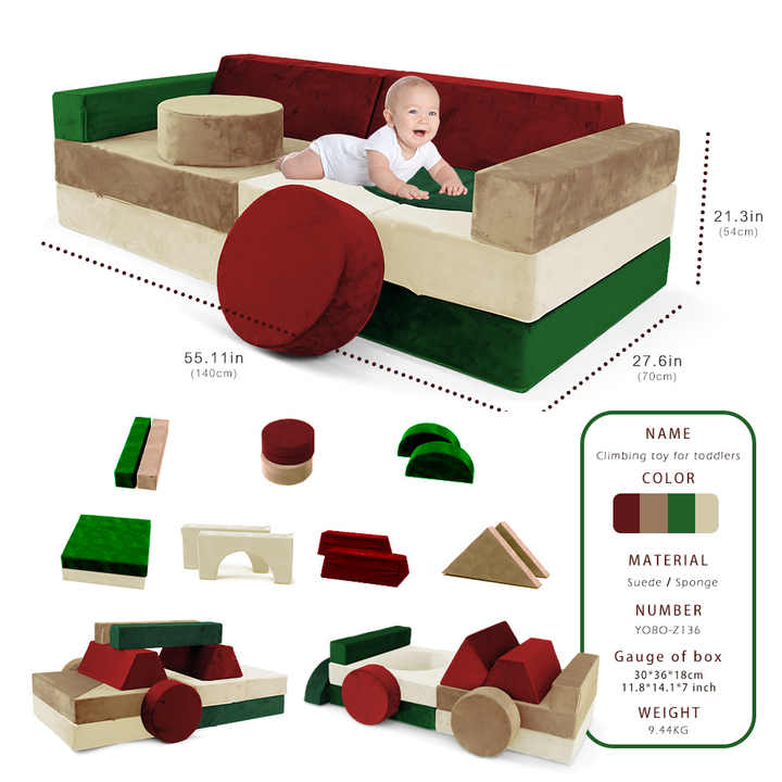 14 blocos de espuma compressíveis para crianças para presentes de Natal