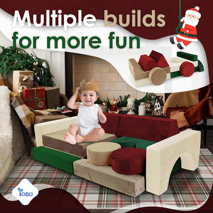 14 blocos de espuma compressíveis para crianças para presentes de Natal