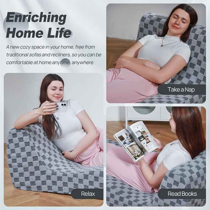 Poltrona reclinável moderna para sala de estar e varanda