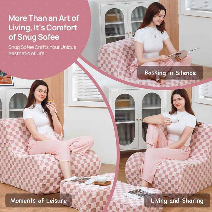 Sofá preguiçoso de tatame de esponja de alta densidade com pacote de compressão a vácuo