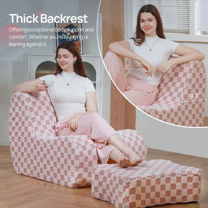 Sofá preguiçoso de tatame de esponja de alta densidade com pacote de compressão a vácuo