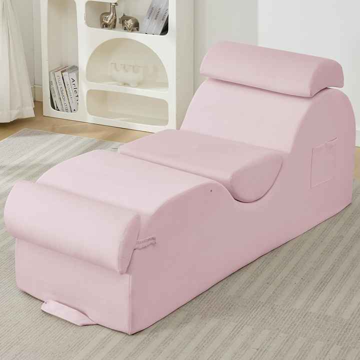 Chaise longue ergonômica curva em S para ioga