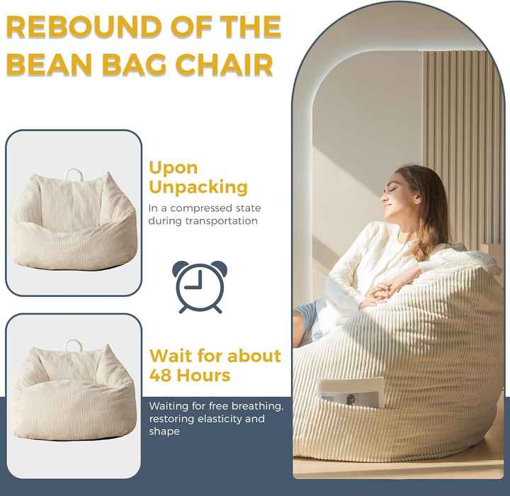 Pufe relaxante para leitura e jogos