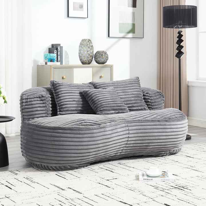 Sofá tipo saco de feijão com compressão a vácuo selado