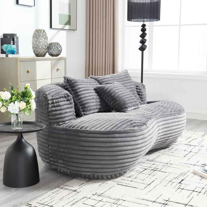 Sofá tipo saco de feijão com compressão a vácuo selado