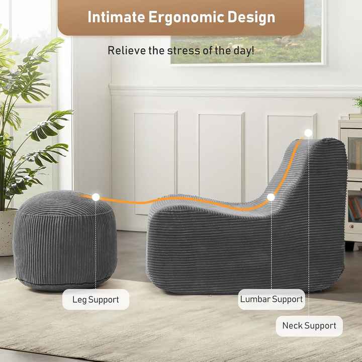 Sofá-cama tipo pufe de espuma viscoelástica