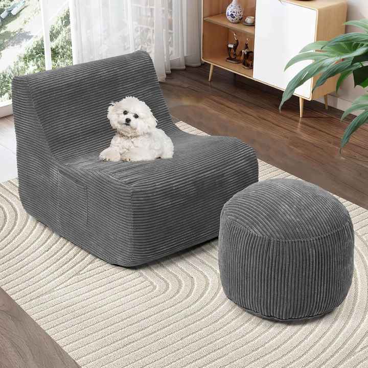 Sofá-cama tipo pufe de espuma viscoelástica