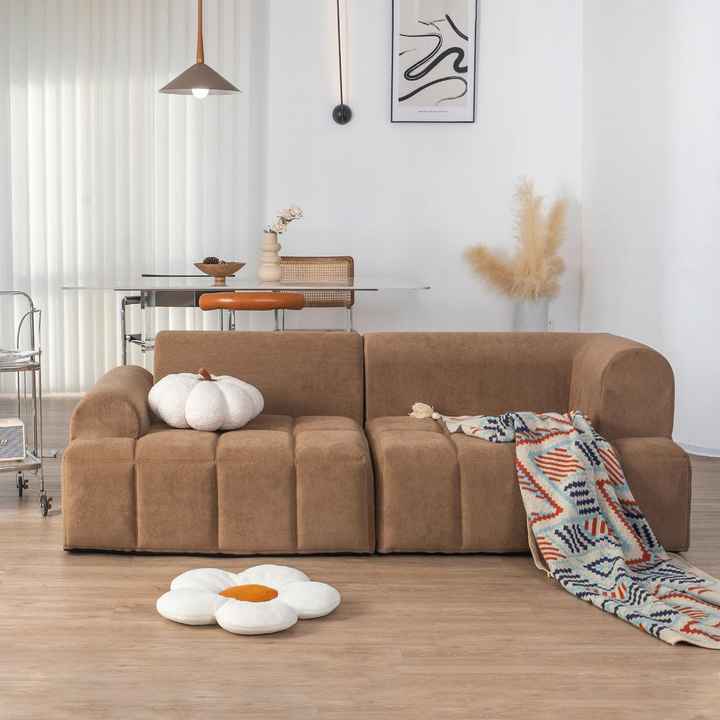 Sofá de espuma completa com compressão a vácuo para sala de estar