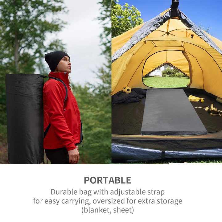 Colchão dobrável de espuma viscoelástica para ioga e camping