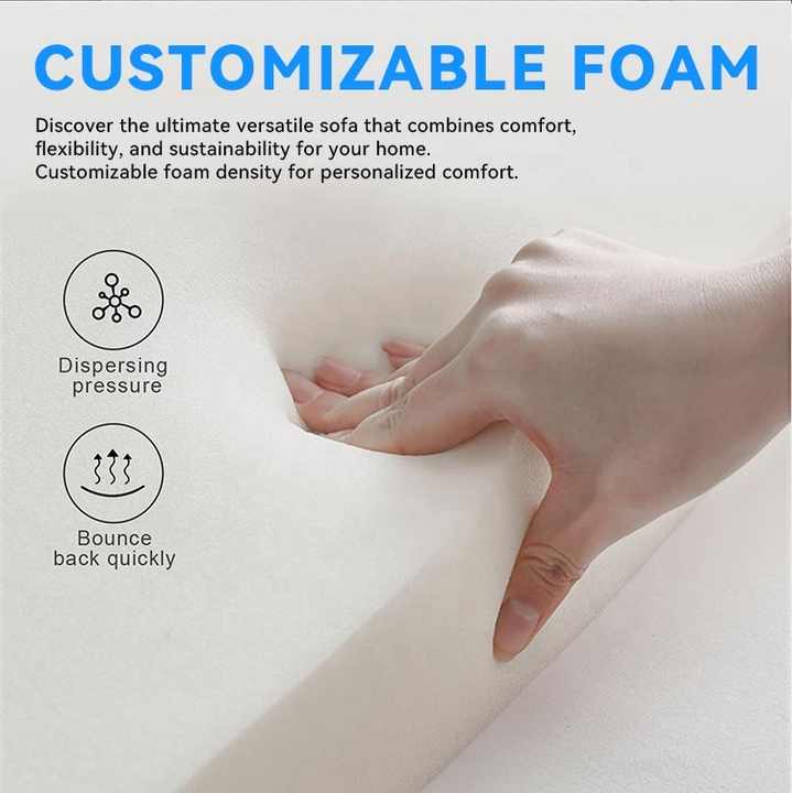 Sofá compressível de espuma embalado a vácuo para sala de estar