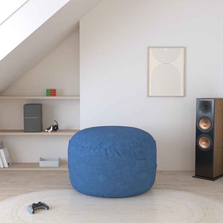 Sofá tipo pufe 3 em 1 removível e individual Relax