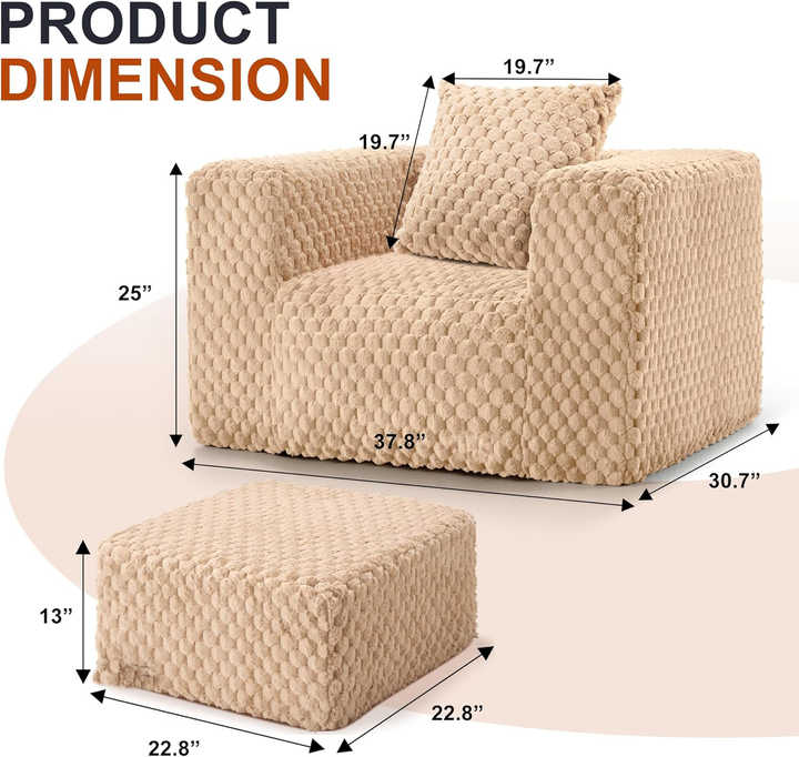 Sofá-cama macio em formato de U para varanda de quarto de hotel