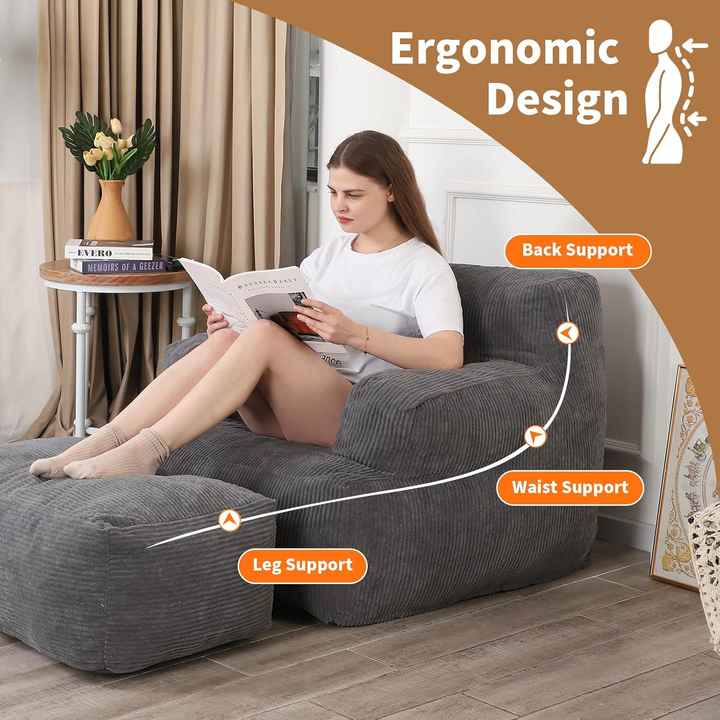 Poltrona tipo pufe personalizada para jogos e leitura