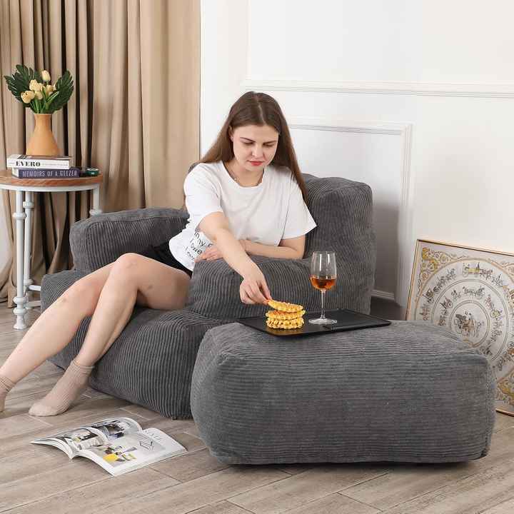 Poltrona tipo pufe personalizada para jogos e leitura