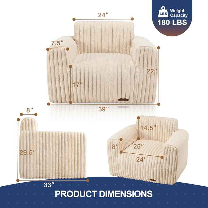 Poltrona tipo saco de feijão com compressão a vácuo