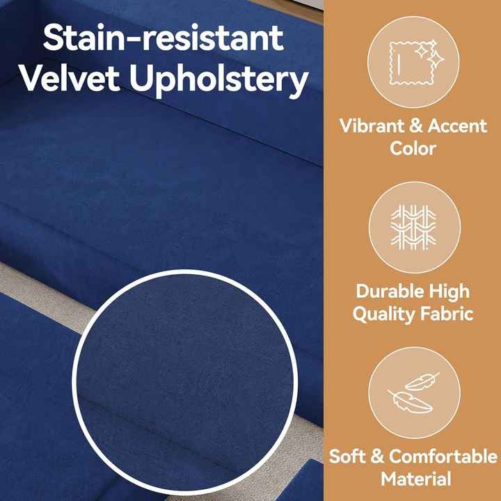 Sofá-cama compressível de combinação modular variável