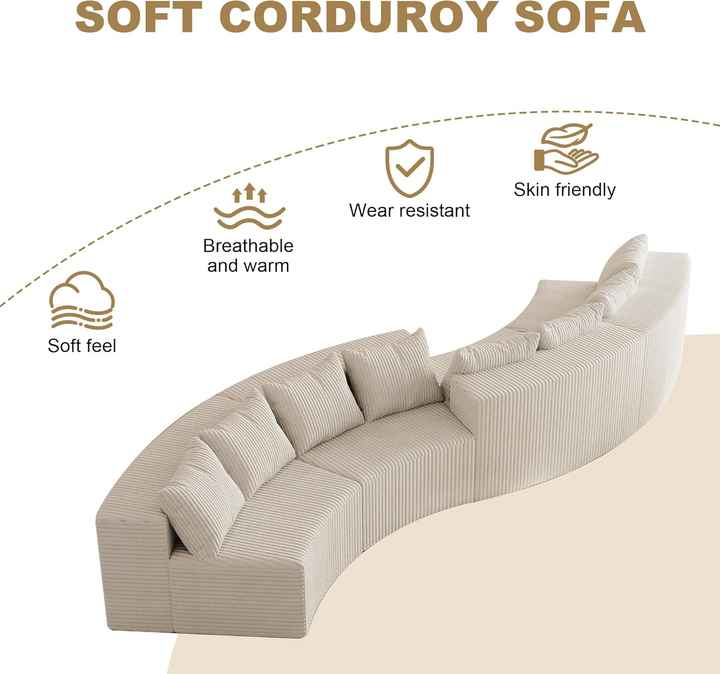 Sofá modular secional comprimido para sala de estar