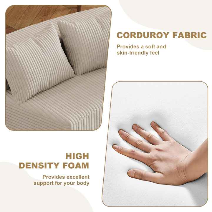 Sofá modular secional comprimido para sala de estar