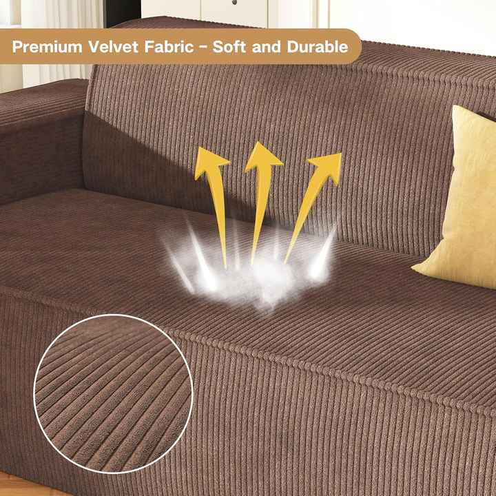 Conjunto de sofás modulares para casa e escritório com embalagem compactada