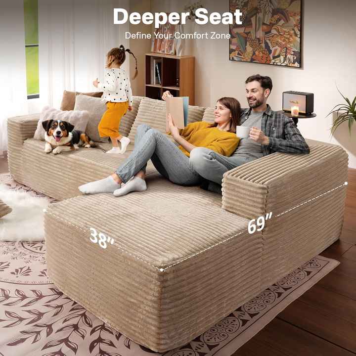 Personalize móveis para sala de estar com sofá de compressão a vácuo