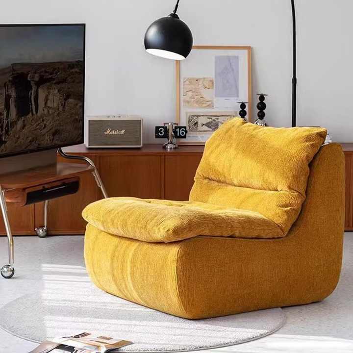 Sofá de compressão individual Velvet Leisure - Poltrona de estar para apartamento