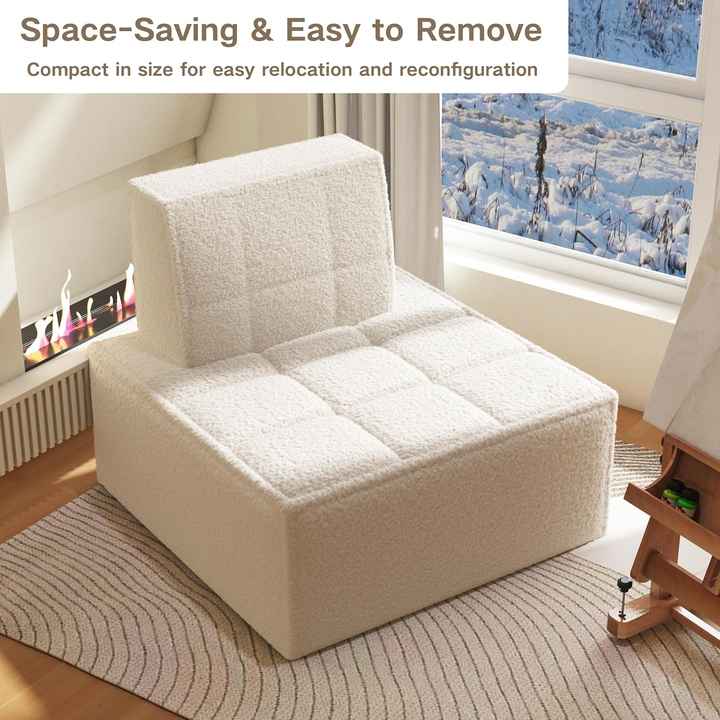 Pufe de espuma de alta densidade para sofá de leitura