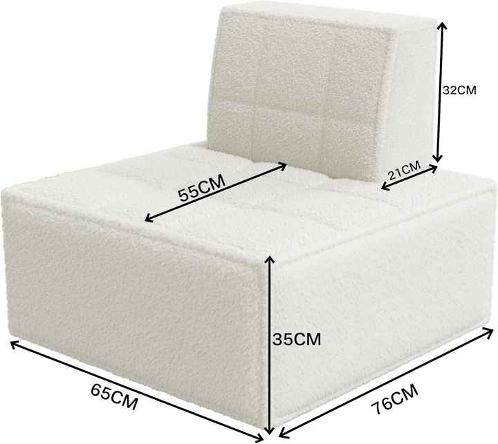 Pufe de espuma de alta densidade para sofá de leitura