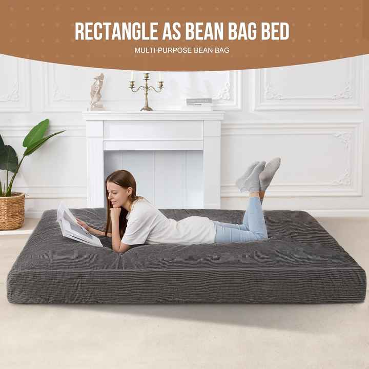 Poltrona tipo pufe conversível removível com formato variável