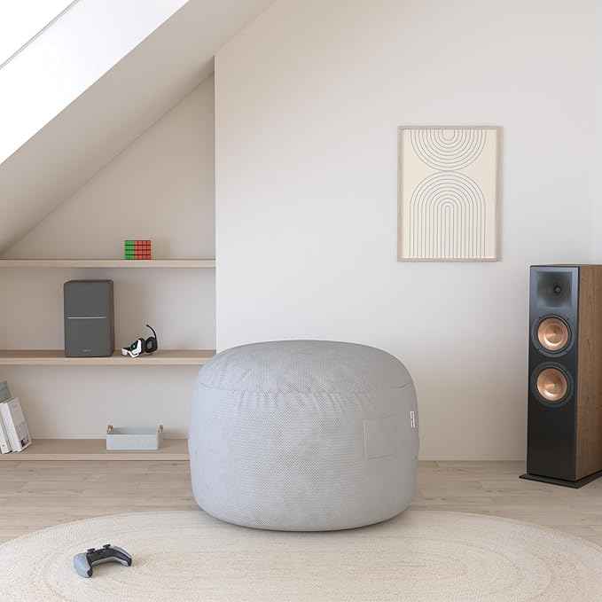 Poltrona tipo pufe conversível removível com formato variável