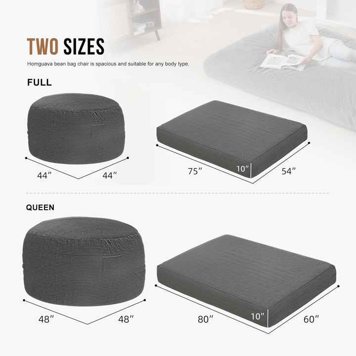 Poltrona tipo pufe conversível removível com formato variável