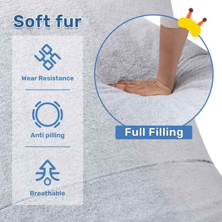 Lounge de espuma tipo pufe para varanda de quarto de apartamento