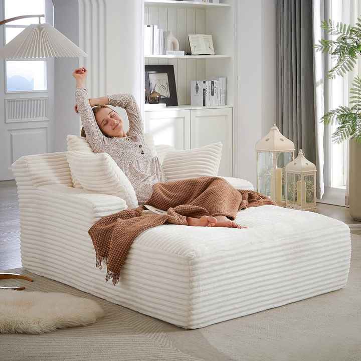 Sofá moderno e minimalista com pacote de compressão