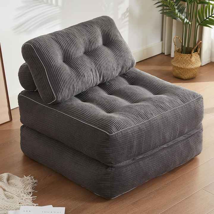 Sofá-cama futon dobrável - sofá de chão para espaços pequenos