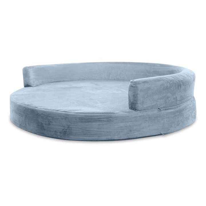 Cama redonda de espuma viscoelástica para cães