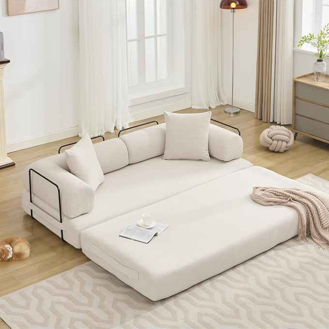 Conjunto de sofá modular de tecido de veludo cotelê comprimido para sala de estar de apartamento e hotel