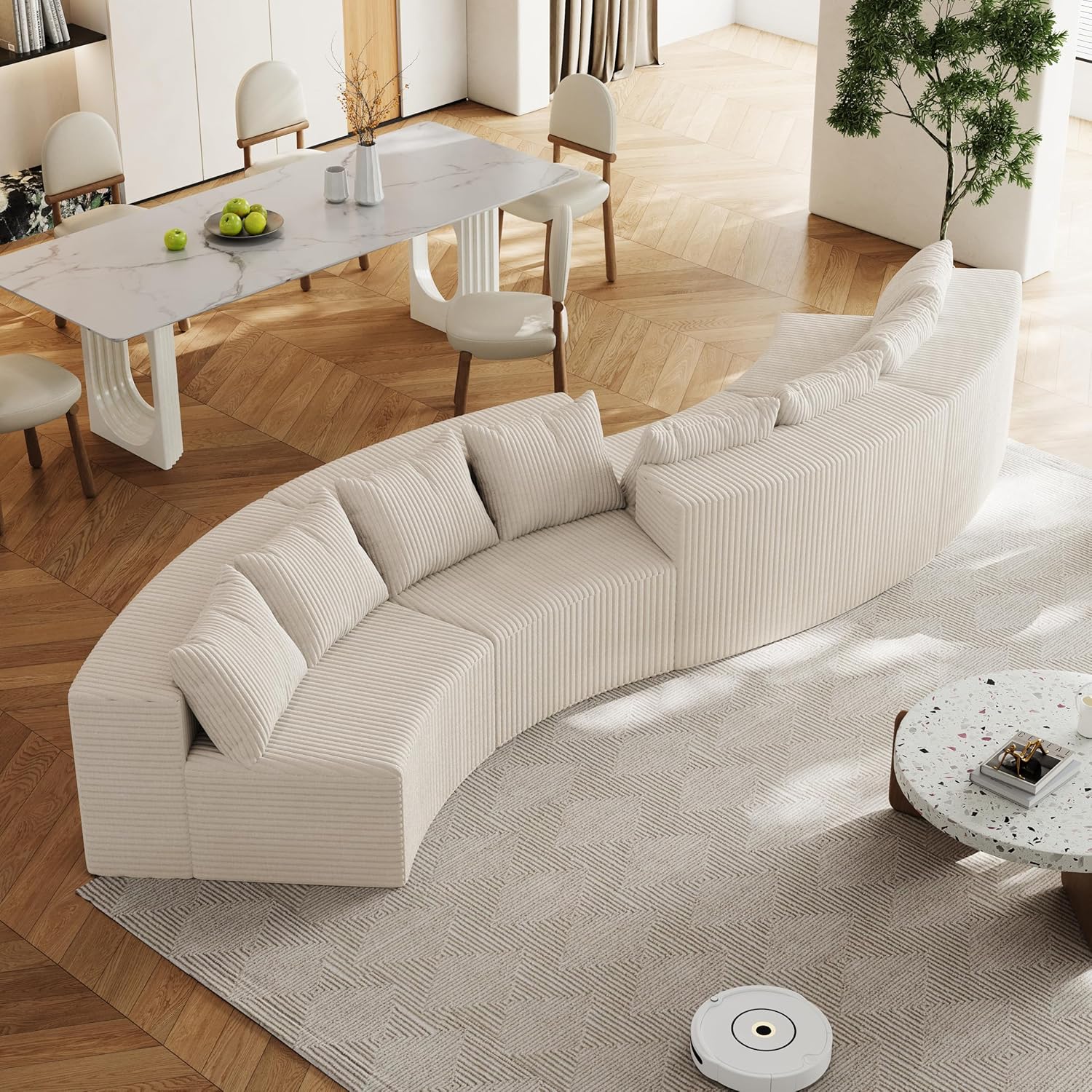 Sofá modular secional comprimido para sala de estar