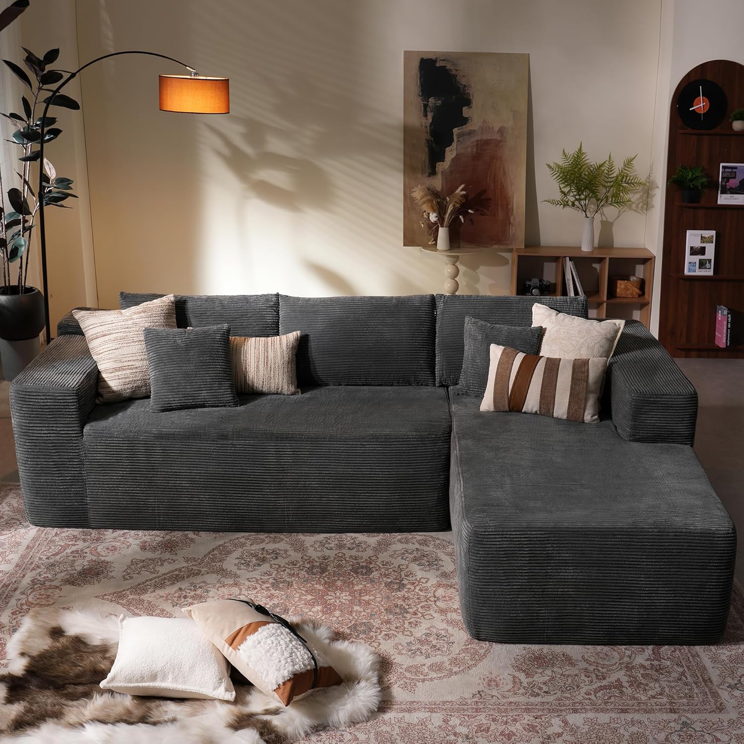 Personalize móveis para sala de estar com sofá de compressão a vácuo