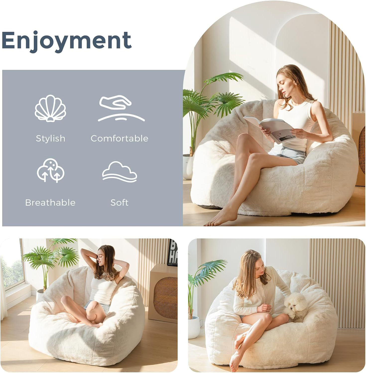 Poltrona tipo saco de feijão comprimida Lazy Lounger