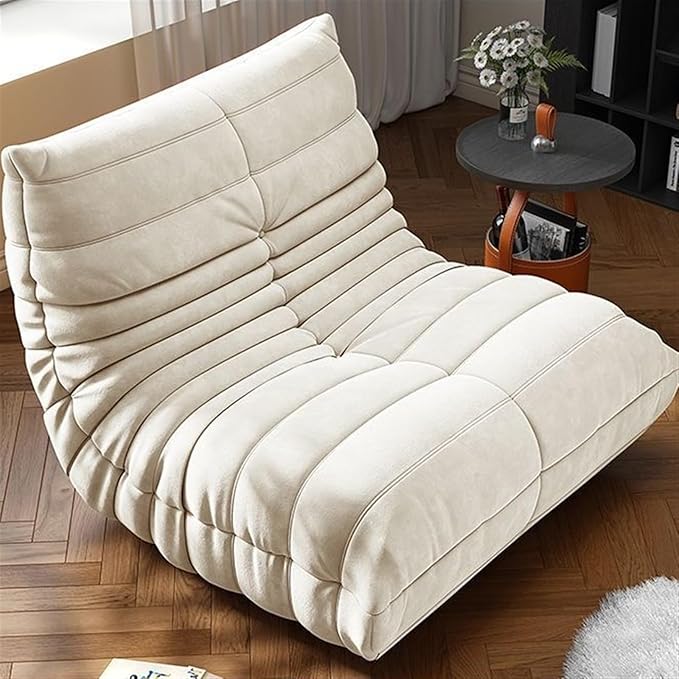 Sofá individual de camurça esponja de alta densidade