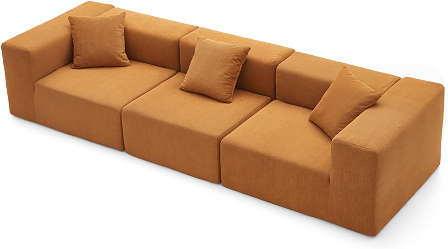 Sofá personalizado de 3 lugares com espuma comprimida