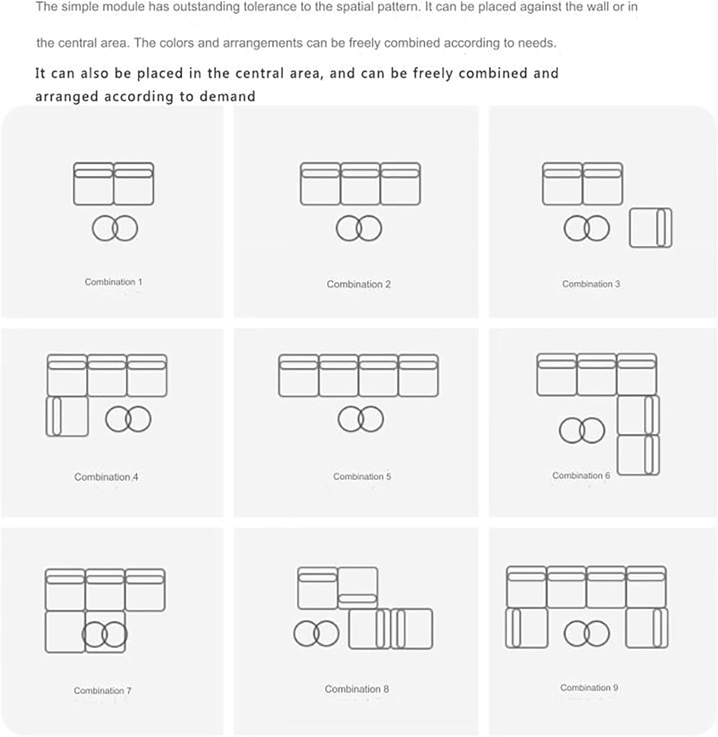 Sofá personalizado de 3 lugares com espuma comprimida